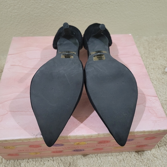 Jeffrey Campbell bat modcloth black goth wing heels pumps - Picture 6 of 8